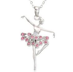 Dancing Ballerina Pendant Necklace