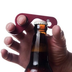 One Handed Bottle Opener