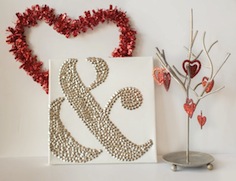 Valentine-Ampersand-Thumbtack-Art