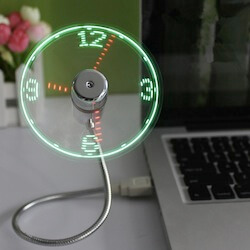 USB Led fan clock