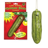 Yodelling Christmas Pickle Ornament