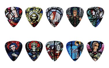 Christian Church Stained Glass Painting Guitar Picks