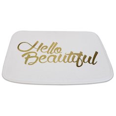 Hello Beautiful Bathroom Mat