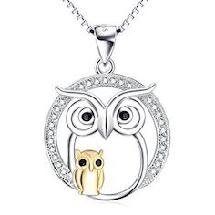 Mother And Child Owl Necklace