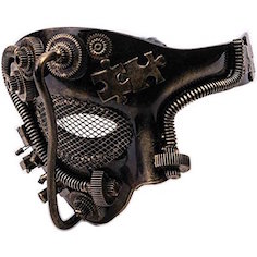 Adult Steampunk Half Mask