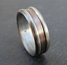 Bronze-Silver Ring